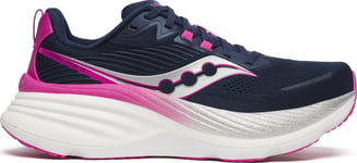 Saucony Women's Hurricane 24 Navy/fuchsia, 42.5