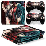 Kit De Autocollants Skin Decal Pour Console De Jeu Ps4 Pro Corps Complet Final Fantasy Vii,T1tn-P4pro-1234