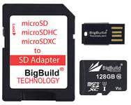 128GB microSD Memory card for Praktica Luxmedia WP240 Camera, Class 10 80MB/s