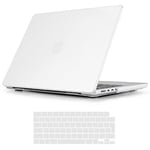 TECOOL Coque Ultra Fine pour MacBook Pro 14 M4 M3 M2 M1 2021-2024 (A3112 A3401 A3185 A2918 A2992 A2779 A2442), Anti-Traces de Doigt Coque Rigide en Plastique Givré et Protection Clavier UE, Clair