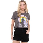 Cotton Soul My Little Pony Retro Rainbow Womens Fashion T Shirt Charcoal MED