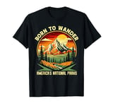 Born To Wander Americas National Parks Camping Hiking T-Shirt