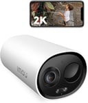 2K Wireless Outdoor Security Camera, Rechargeable, Color Night Vision, IP66