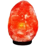 Straame Lighting - 100% Real Himalayan Crystal Rock Salt Lamp - Direct from Foothills of The Himalayas - Wooden Base Calming Atmosphere Night Lamp - Handcrafted Design - Great as a Gifts (2-3 kg)