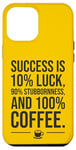 Coque pour iPhone 12 Pro Max Success is 100 % Coffee - Amusant Succès Motivationnel