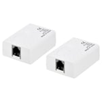 In-Line DSL Splitter Filter, 6P2C Phone Line Splitter for Telephone 2Pack