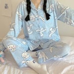 Sanrios Kawaii Pyjamas Cinnamoroll Söt Cartoon Koreansk Student Sovsal Hemkläder Flickvän Present 140-180catty