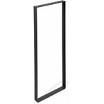 REI - Pied rectangle à visser pour table console en acier mat noir