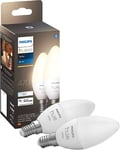 Philips Hue White E14 Kron 2-pack