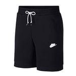 Nike Sportswear Modern FLC Shorts Homme, Black/Ice Silver/White/White, FR : M (Taille Fabricant : M)