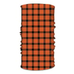 WH-CLA Cache-Col Homme Femme Bandeau Magique Élastique Bande De Cheveux Séchage Rapide Bandeaux Mini Plaid Orange Et Noir Chapeaux Visage pour Yoga Escalade Extérieur