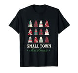 Small Town Christmas Tree Plaid Pattern Christmas T-Shirt