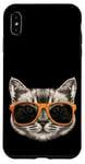 iPhone XS Max Funny Cats Rule The World, Cool Cat Wearing a Sunglasses Case