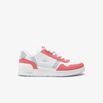 Lacoste Sneakers T-Clip femme en cuir Taille 38 Blanc/rose