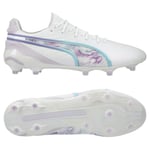 PUMA King Ultimate Fg/ag Brilliance - Hvit/sort/spring Lavender Dame Limited Edition, størrelse 38½