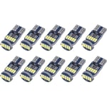 10-pack T10 W5W Canbus felfria LED-lampor  Vita 6000K - Perfet