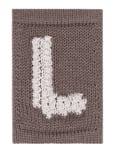 Smallstuff Knitted Letter L, Nature Beige