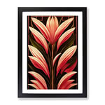 The Fearless Flowers Framed Print for Living Room Bedroom Home Office Décor, Wall Art Picture Ready to Hang, Black A2 Frame (62 x 45 cm)