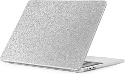 Coque Compatible Avec Macbook Air 15 Pouces 2023 M2 2024 M3 (A2941/A3114) Avec Touch Id Et 15,3"" Retina Display, Mac Air Protection Étui Rigide En Plastique - Scintillant Argent