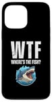 Coque pour iPhone 13 Pro Max WTF Où est le poisson ? Funny Shark