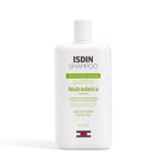 ISDIN Nutradeica Shampooing anti pellicules grasses, Réduit la désquamation, les démangeaisons et l'excès de sébum, 1 x 400 ml