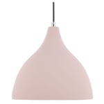 Beliani - Luminaire Lampe Suspension Scandinave Rose Effet Béton Plâtre E27 Max. 40W Idéale pour Salon Chambre ou Cuisine au Design Nordique