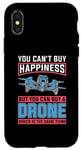 iPhone X/XS You Can't Buy Happiness But You Can Drone Pilot Drone Racing Case