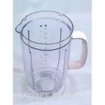 BOL BLENDER ACRYLIC 1,5L POIGNEE BLANCHE POUR ROBOT MULTIFONCTIONS KENWOOD