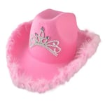 Plastic Crown Sequin Anti-sunburn Cowgirl Hat Stetson Girl Cap Cowboy Hat