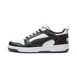 PUMA Mixte Rebound V6 Low Sneaker, White Black White, 48 EU