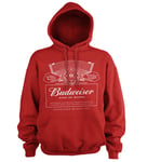 Budweiser White Logo Hoodie, Hoodie