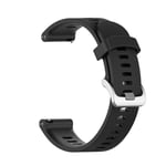 Silikonarmband till Garmin Forerunner 245 / 245 Music - Svart