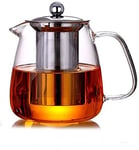 Glass Teapot with Infuser Tea Pot 500ml/17oz Tea Kettle Stovetop Safe Blooming and Loose Leaf Tea Maker Set.