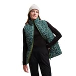 Regatta Women's Orla Kiely Sleeveless Down Jacket Bodywarmer, Jade Bubble Berry, UK 10