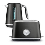 Breville Luxe Toaster and Kettle Set - Black Stainless