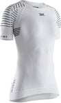 X-BIONIC Femme Invent 4.0 Light Round Neck Sleeve Women T Shirt, Arctic White/Dolomite Grey, XL EU