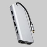 Plexgear Multiadapter for USB-C med 12 tilkoblinger