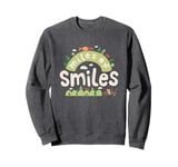 Disney Pixar Cars 2 Miles Of Smiles McQueen Mater Chest Logo Sweatshirt