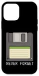 iPhone 12 mini Funny Floppy Disk Shirt For Men, Never Forget Funny Computer Case