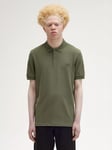 Fred Perry Short Sleeve Polo Shirt, Lwg / Night Green