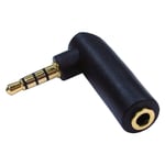 3.5mm Audio Jack Adapter Right Angle 90 Degree AUX Connector Phone Plug Stereo