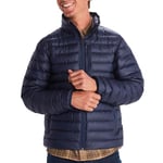 Marmot Homme Highlander Jacket, Veste chaude en duvet, manteau d'hiver isolé, doudoune respirante, veste d'extérieur légère et empaquetable, coupe-vent, Arctic Navy, XL