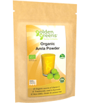 Organic Amla Powder 200g by Golden Greens - Indian Gooseberry Ayurveda Hair Skin