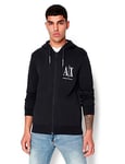 Armani Exchange Icon Hoodie Sweat-Shirt À Capuche, Bleu (Navy 1510), X-Small Homme