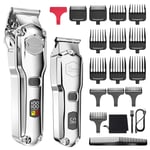 HATTEKER Mens Hair Clipper Professional Hair Trimmer Barber Clipper Set