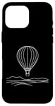 Coque pour iPhone 16 Pro Max Ballon à air One Line Art Dessin