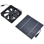 Ventilateur d'extraction à énergie solaire 10W Kit de ventilateur de panneau solaire étanche à un seul ventilateur pour serres de poulaillers