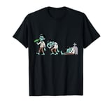 3 Stages of Hangover of a Zombie for Halloween Horizontal T-Shirt