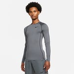 Nike Np Dri Fit Longsleeve Shirt Iron Grey/Black/Black S