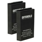 EXTENSILO 2x Batterie compatible avec Motorola SL500, SL4010, SL4000, SL3000, SL3500E, SL4010E radio talkie-walkie (2000mAh, 3,7V, Li-polymère)